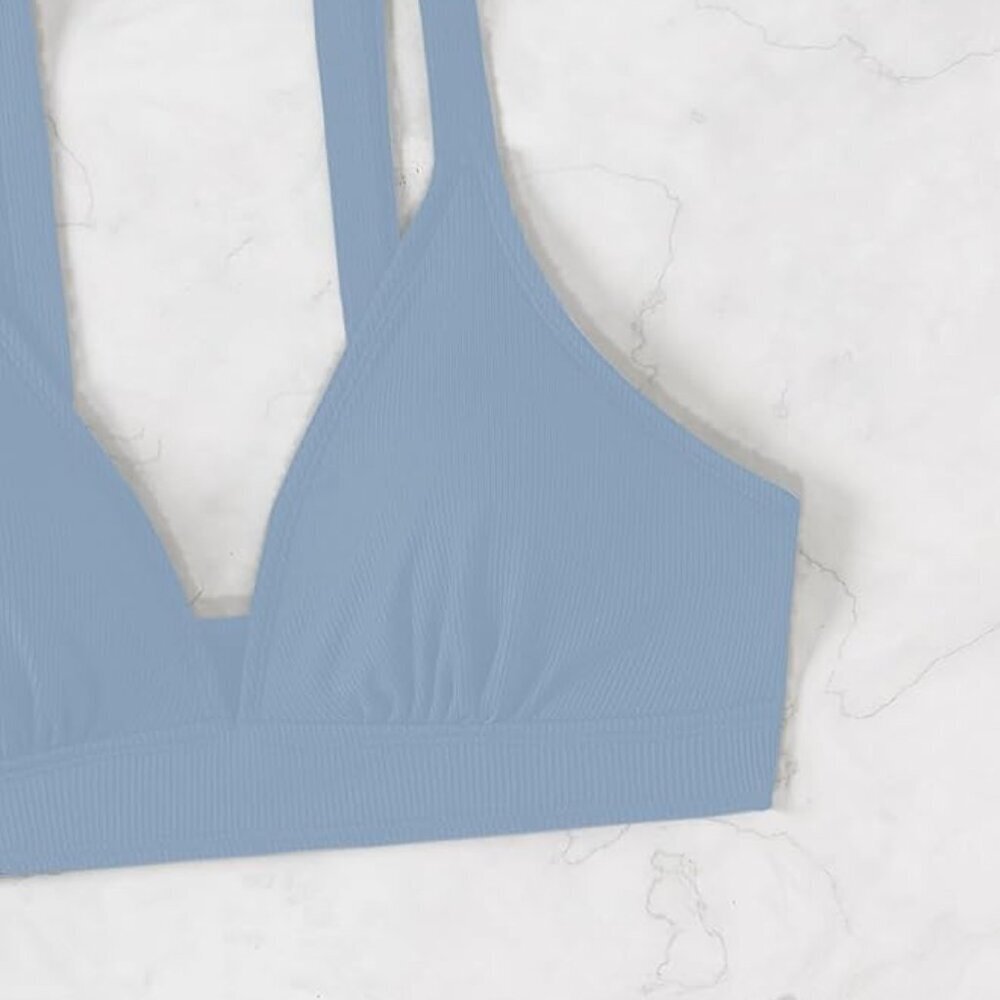 Sexy Ribbed Bikini Set 2 Piece - Picture 6 of 6